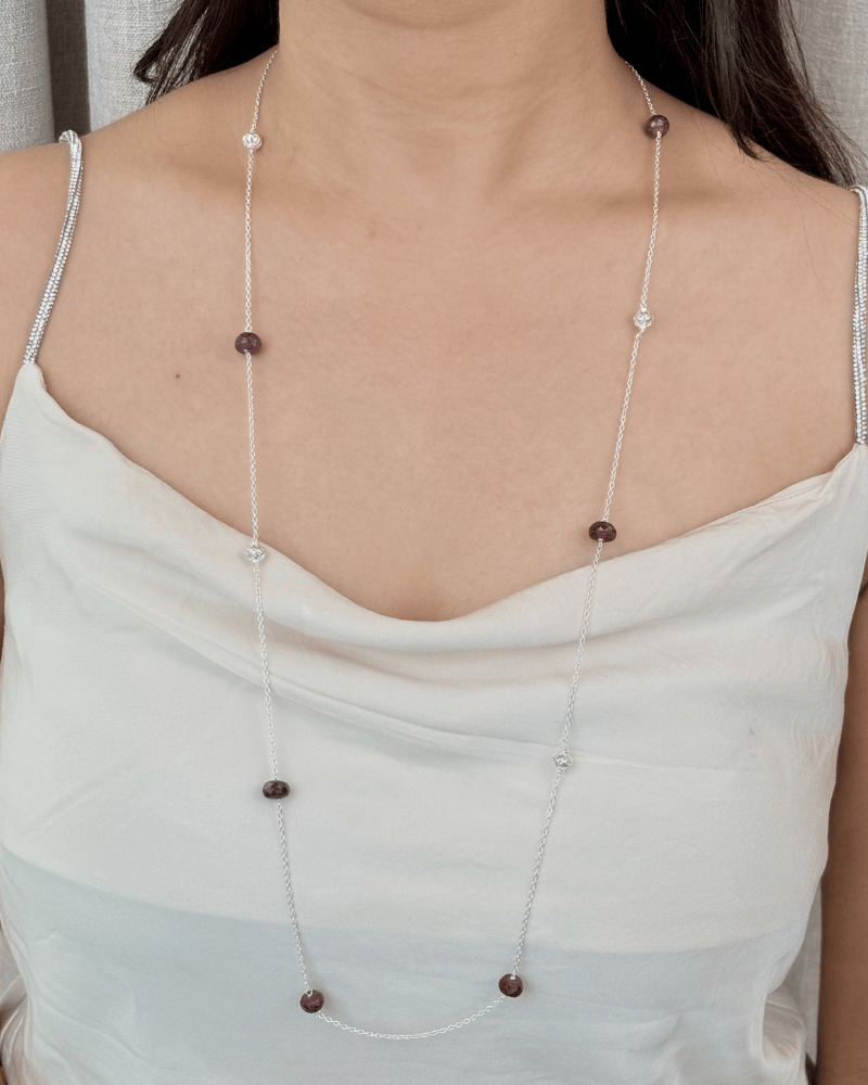 Mulberry Trail Long Mala | 92.5 Silver Jewellery