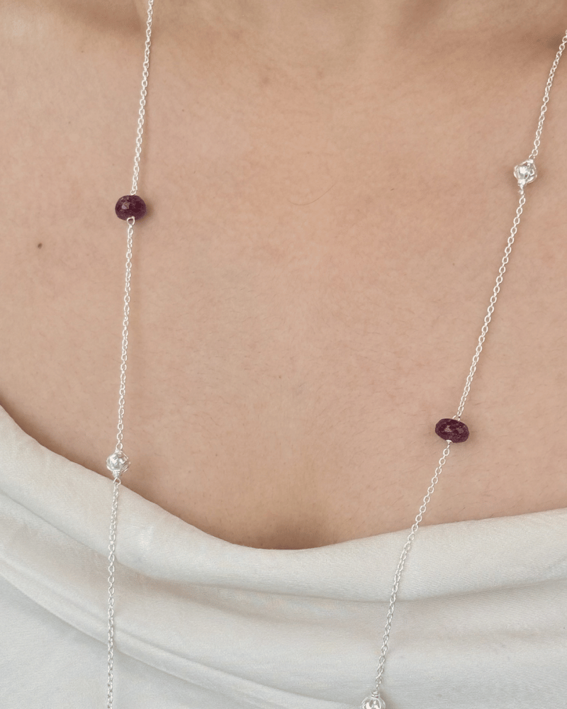 Mulberry Trail Long Mala | 92.5 Silver Jewellery