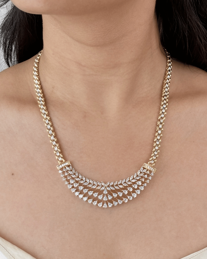 Marquise Diamond Mangalsutra | Dual Plating Chain