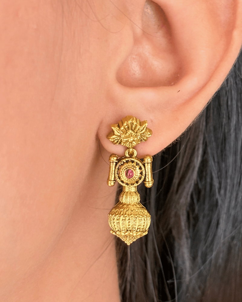 Shringarika Golden Drop Necklace | 18K Gold Plating