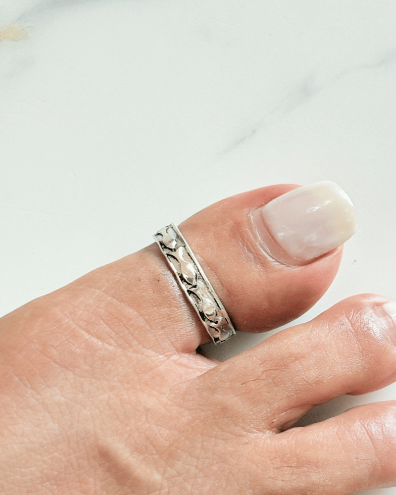 Wildflower Toe Ring | Adjustable | 92.5 Silver Jewellery