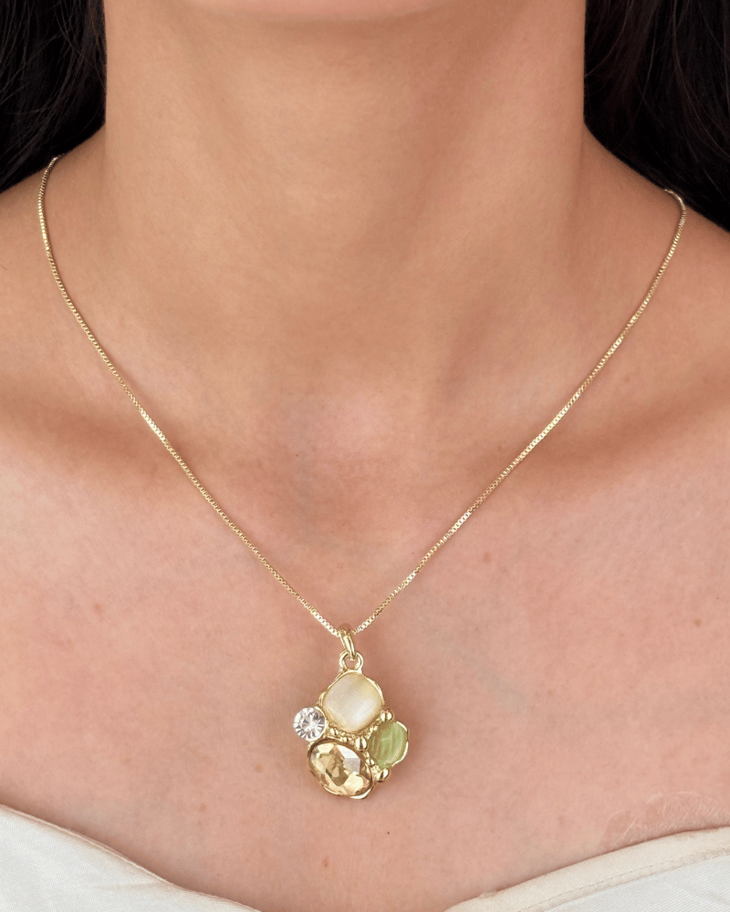 Liora Diamond Pendant Set | With Chain