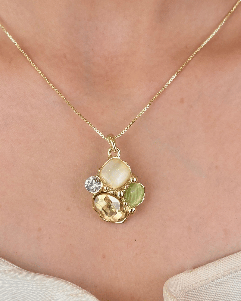 Liora Diamond Pendant Set | With Chain
