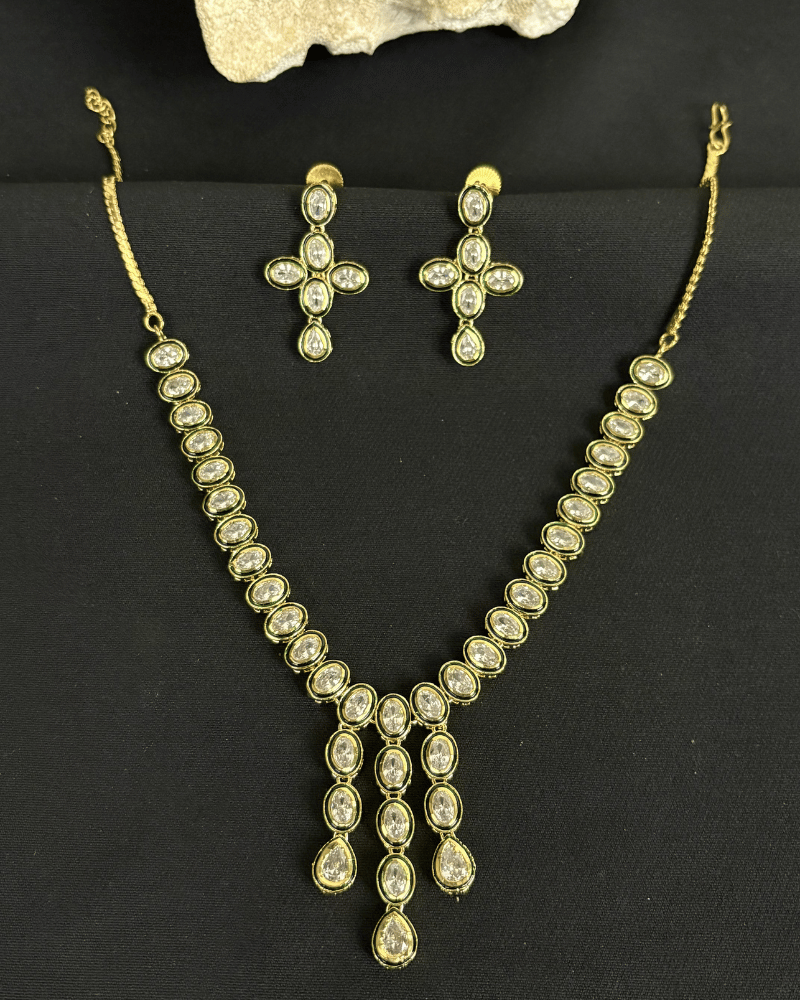 Reverse AD Triplet Fall Necklace