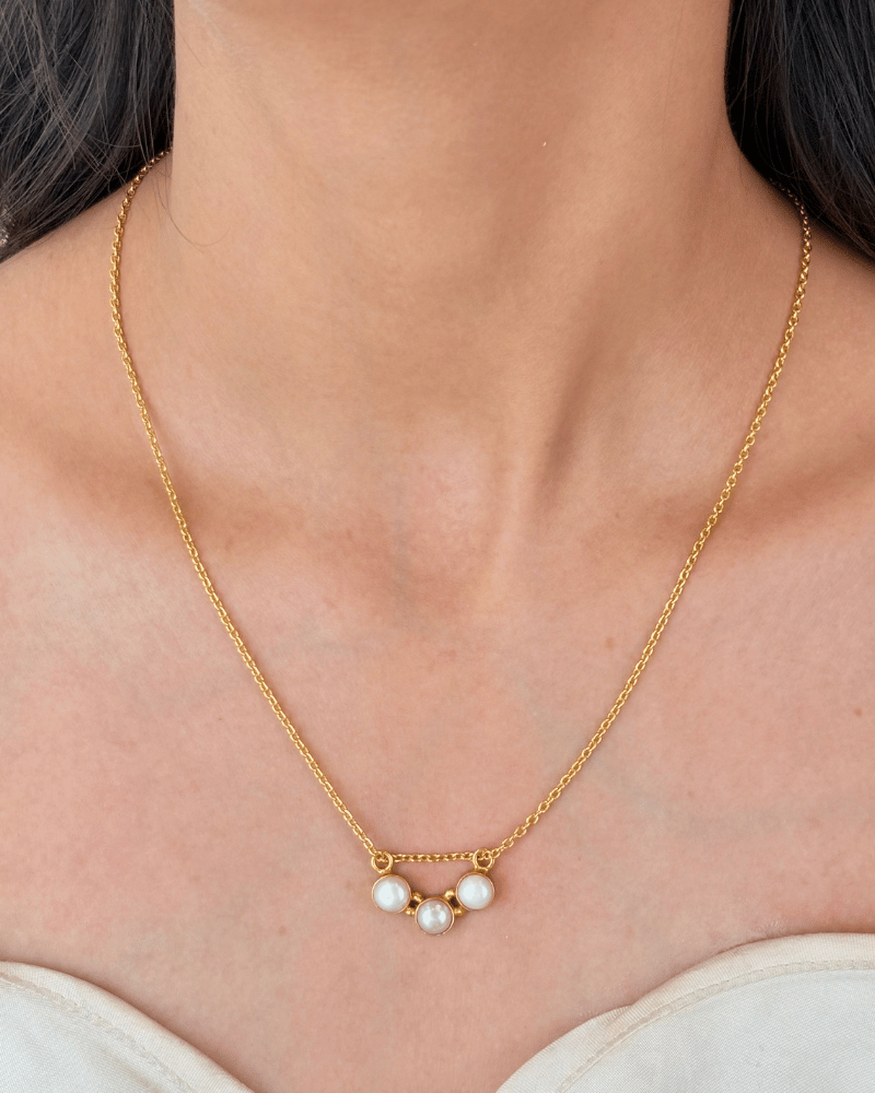 Pearlaire Pendant Set | With Chain | 92.5 Silver Jewellery