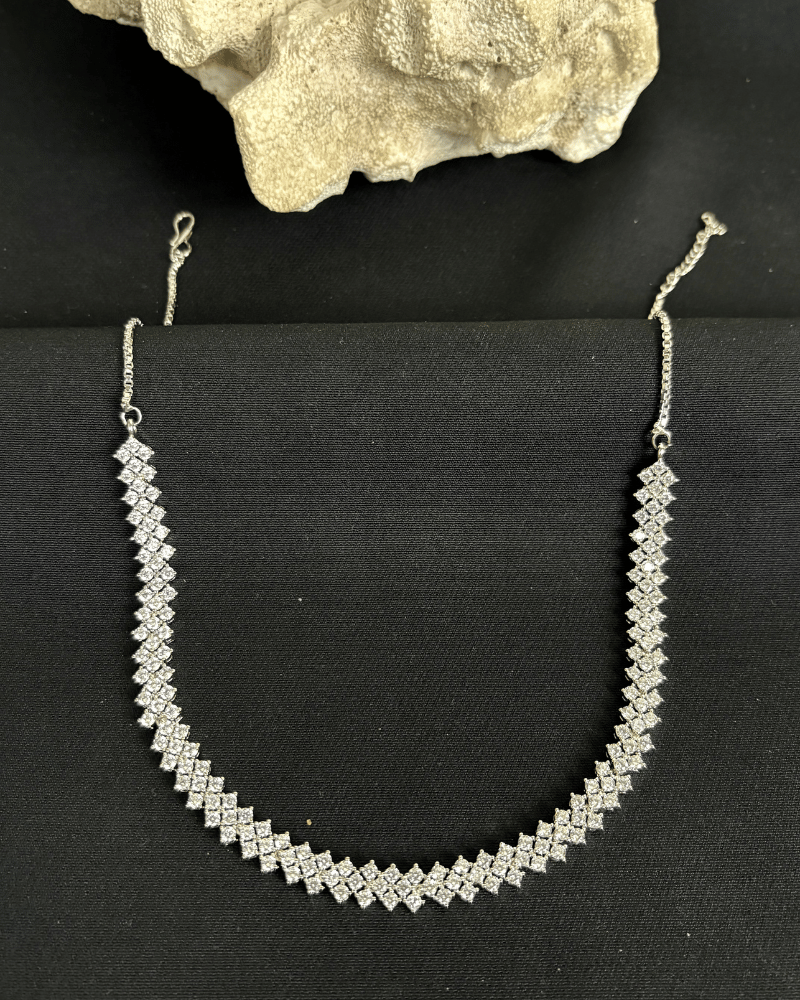 Silver Starlace Diamond Necklace