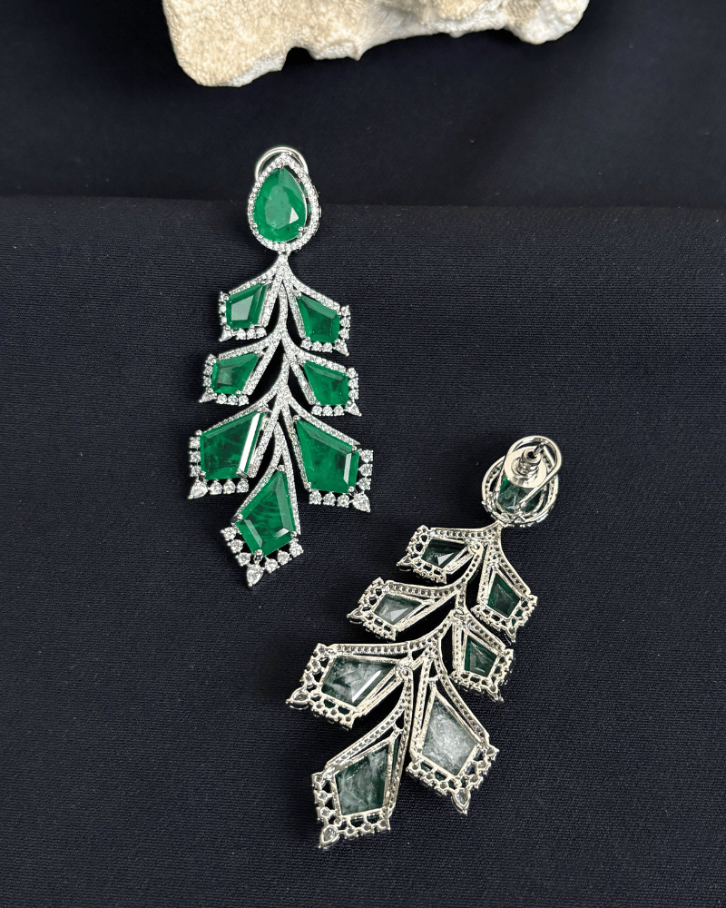 Emerald Frozen Danglers