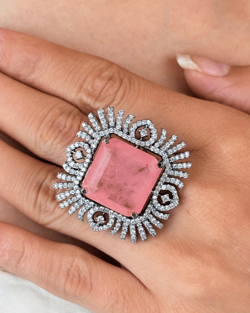 Gulrooh Surya Ring | Adjustable
