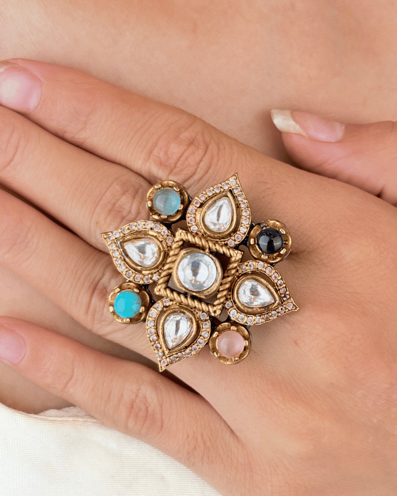 Panchrang Multi Color Ring | Adjustable