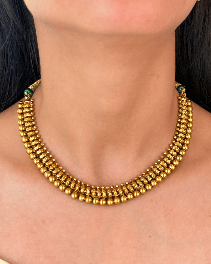 Hemika Golden Necklace