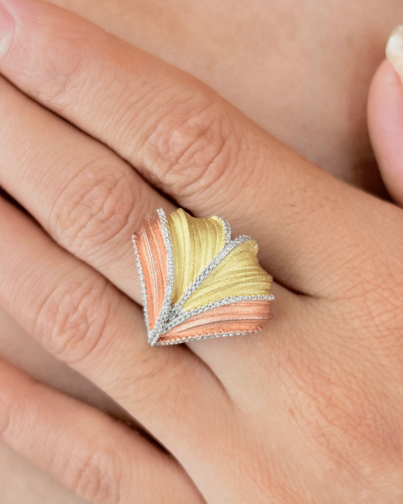 Aarohi Sculpt Ring | Adjustable
