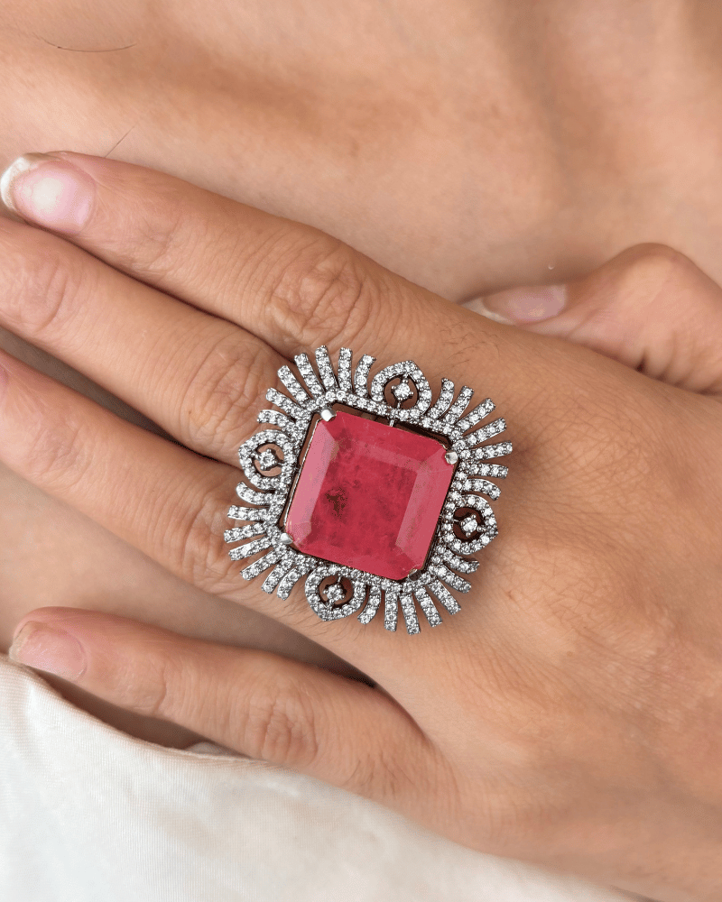 Gulnoor Surya Ring | Adjustable