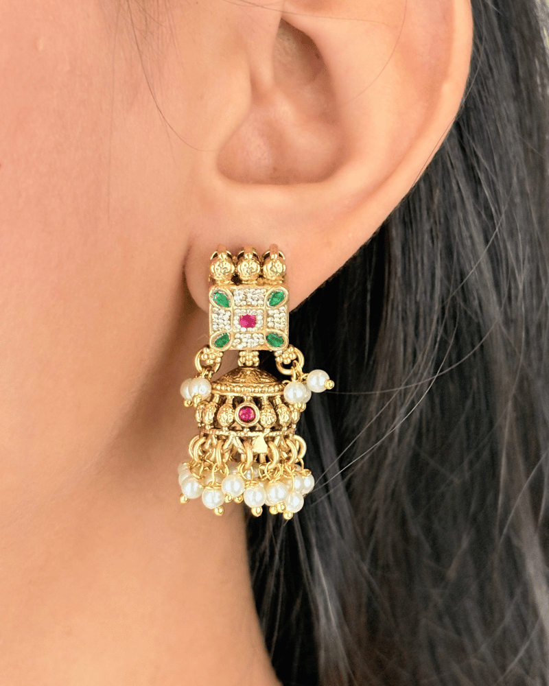 Kashvi Golden Rajwada Necklace