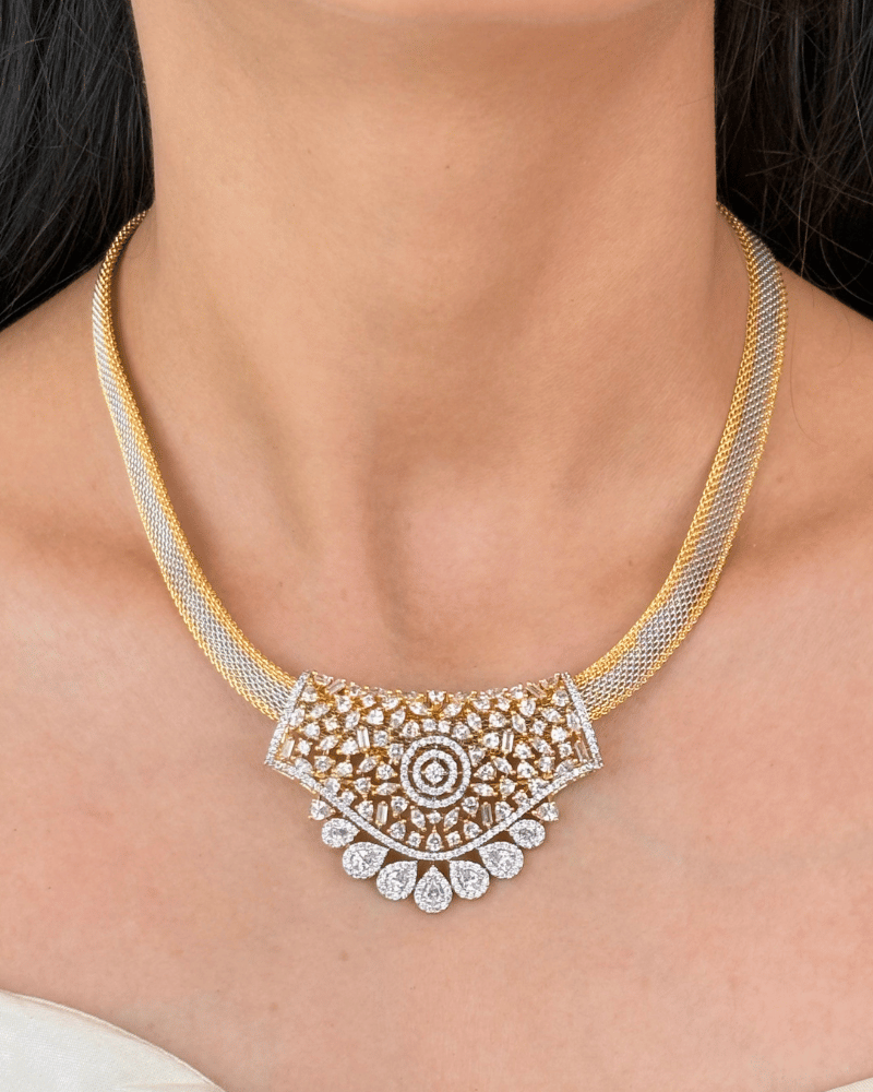 Celestara Diamond Mangalsutra With Designer Chain