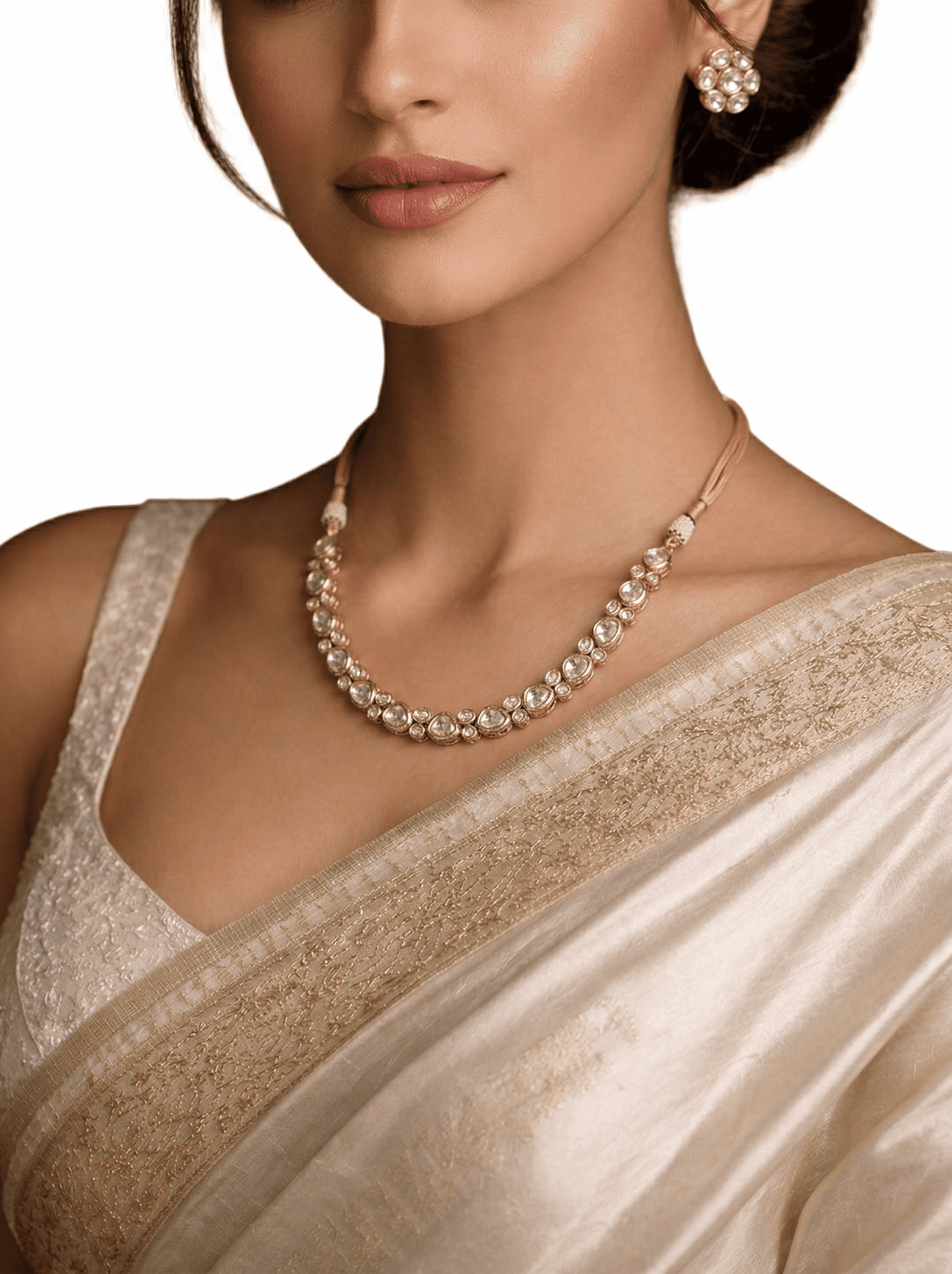 Ekaya Moissanite Haar | Screw Back | 18K Gold Plating