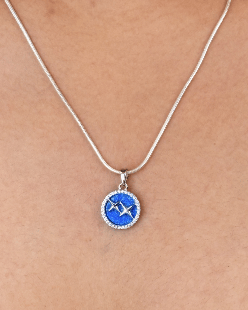 Infinite Sky Combo Set | Without Chain | 92.5 Silver Jewellery