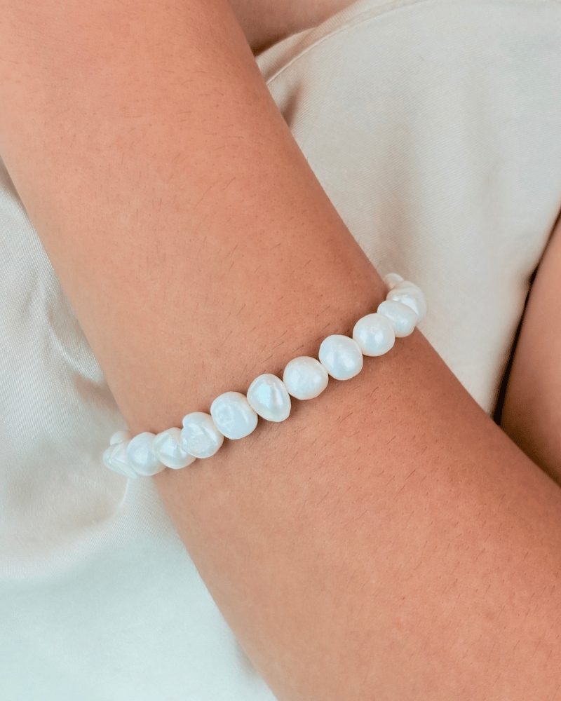 Maison Pearl Line Bracelet | Openable | Free Size | Adjustable
