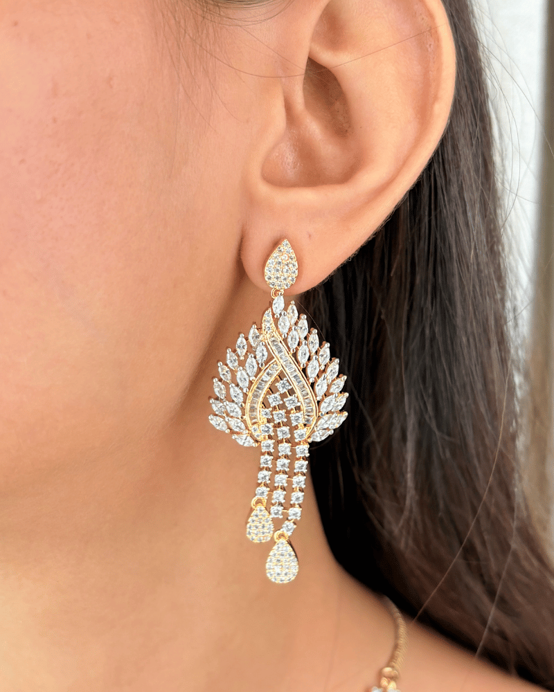 Crowned Feather Diamond Necklace