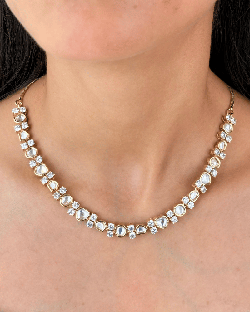 Imperial Polki Necklace | 18K Gold Plating