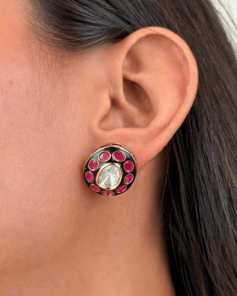 Nimisha Polki Necklace | Maang Tikka Set