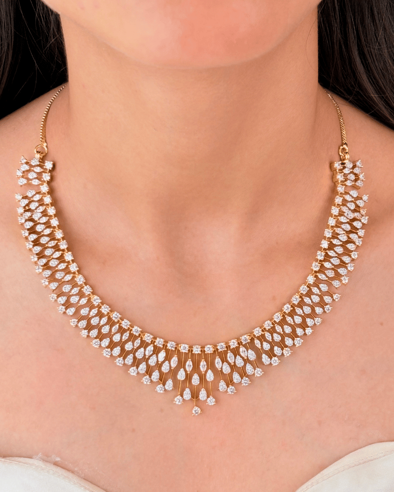 Neerja Cascade Diamond Necklace