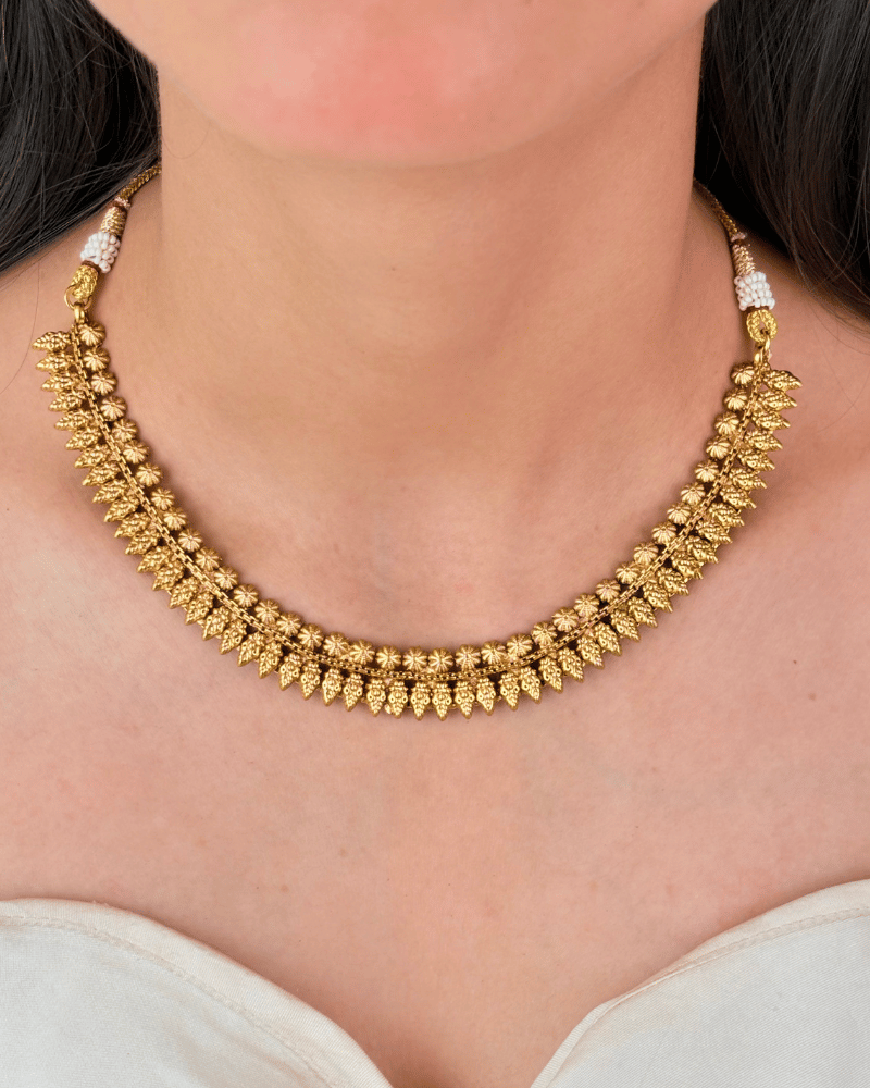 Nayantara Golden Necklace