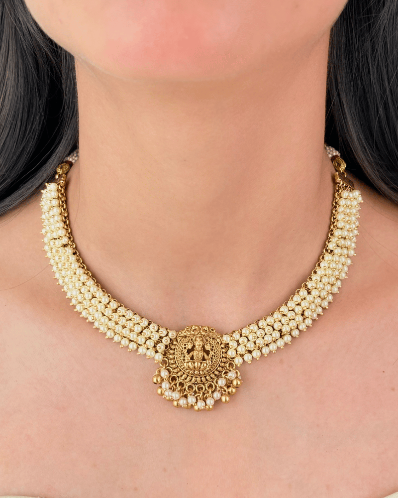 Nandika Lakshmi Necklace | 18K Gold Plating
