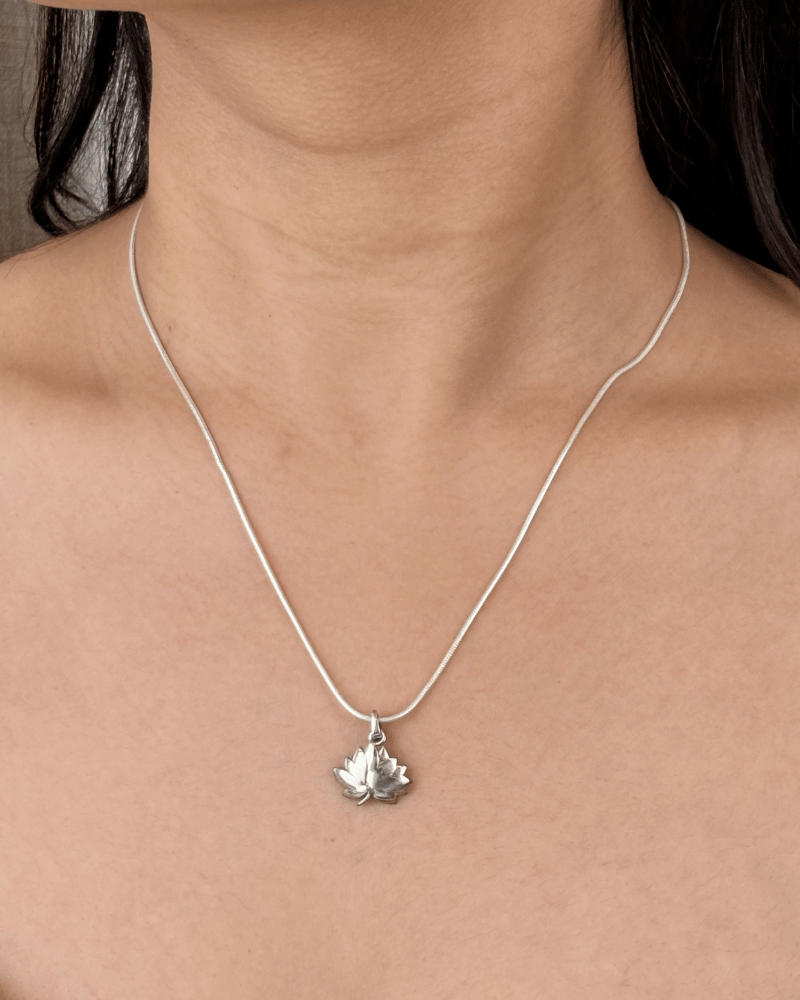 Leaf of Eternity Pendant | Without Chain | 92.5 Silver Jewellery