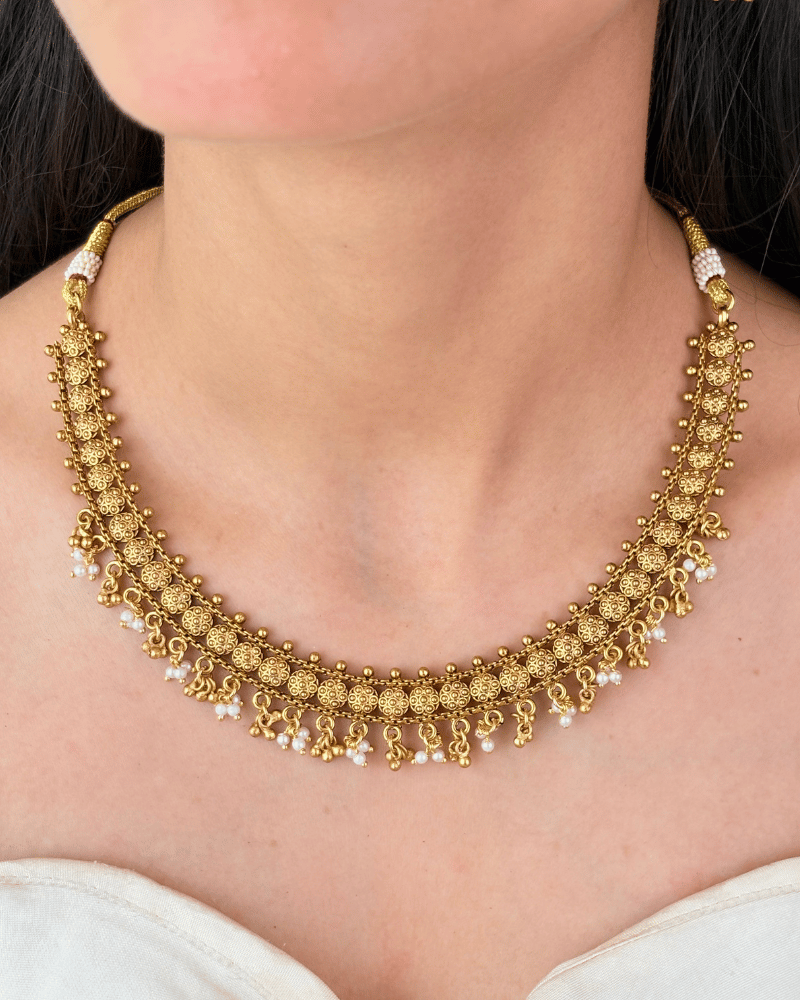 Swaragini Heritage Golden Necklace