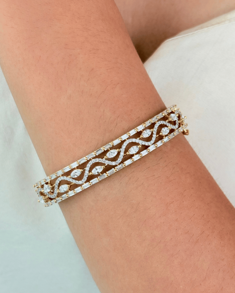 Latika Diamond Bracelet | Openable