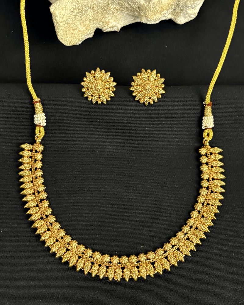 Nayantara Golden Necklace