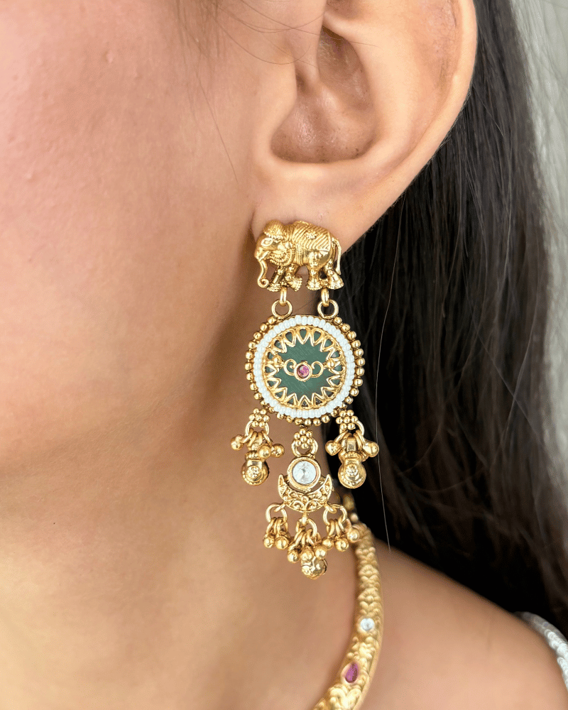 Gajmala Golden Rajwada Hasli | 18K Gold Plating