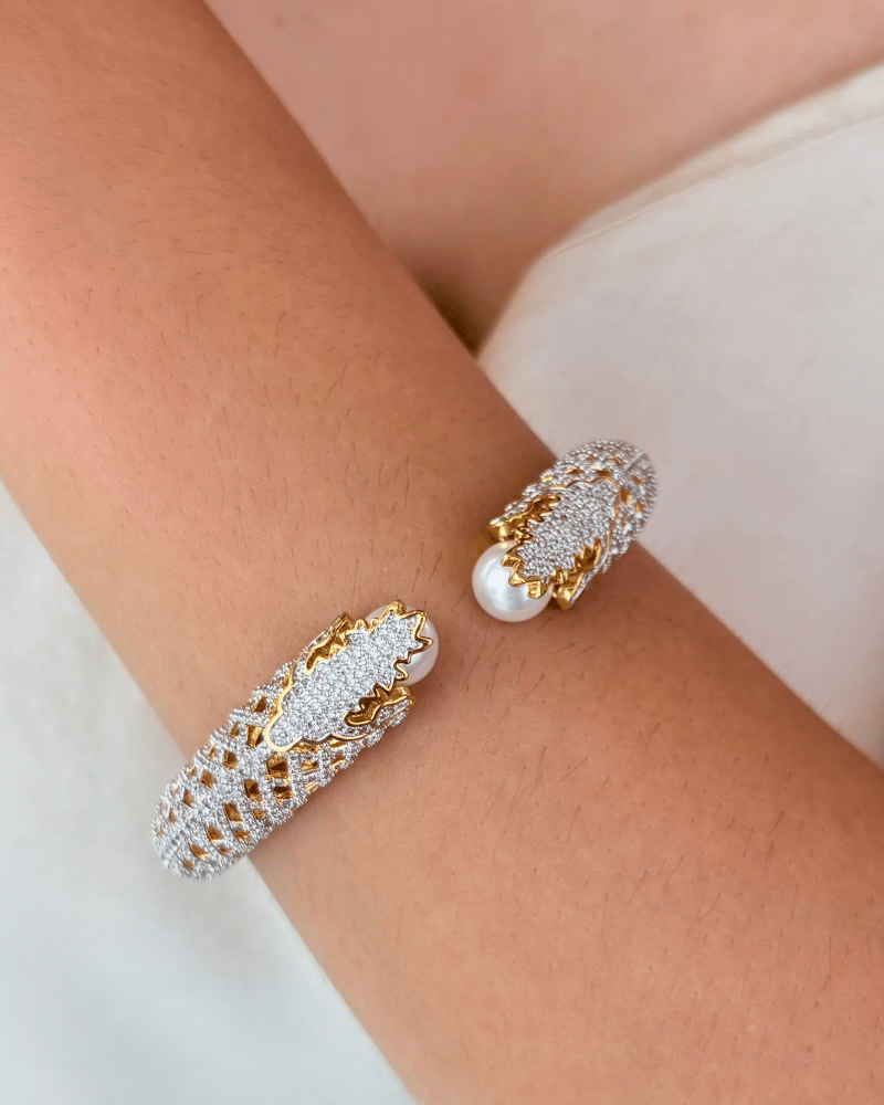 Zivah Diamond Pearl Cuff