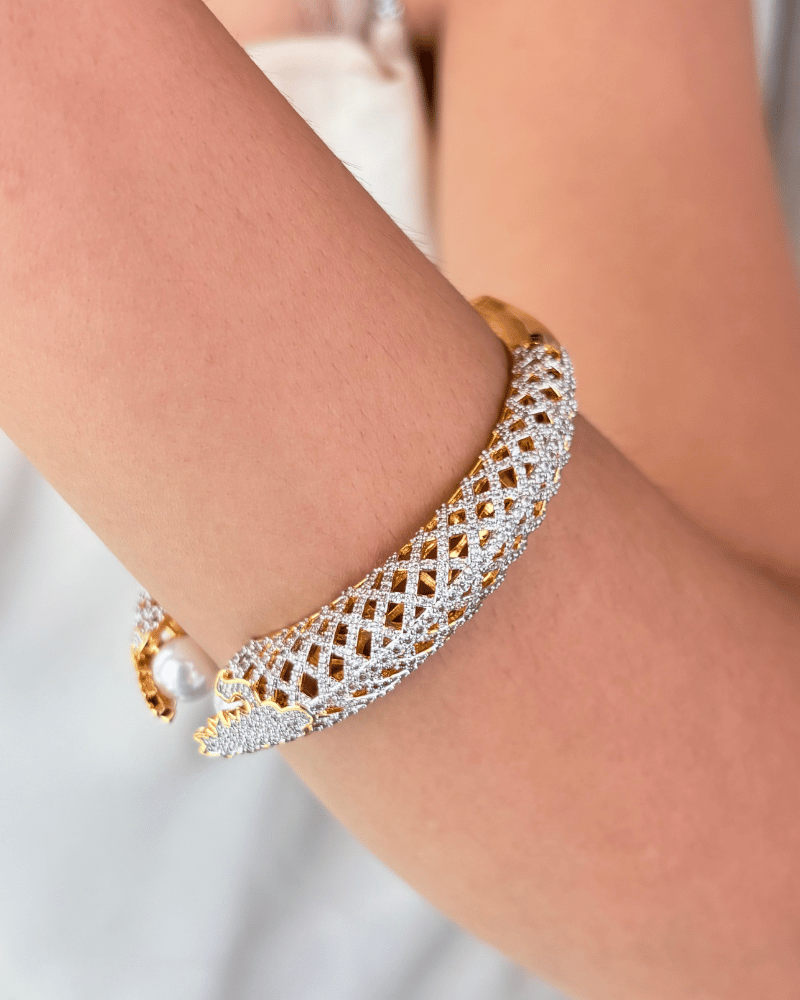 Zivah Diamond Pearl Cuff