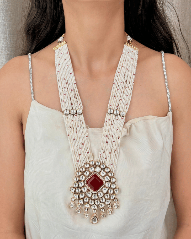 Taj-e-Ruby Kundan Rani Haar
