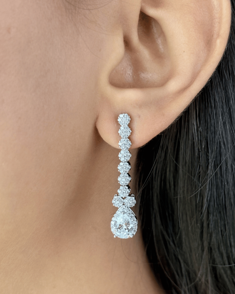Duchess Diamond Necklace | Rhodium Plating