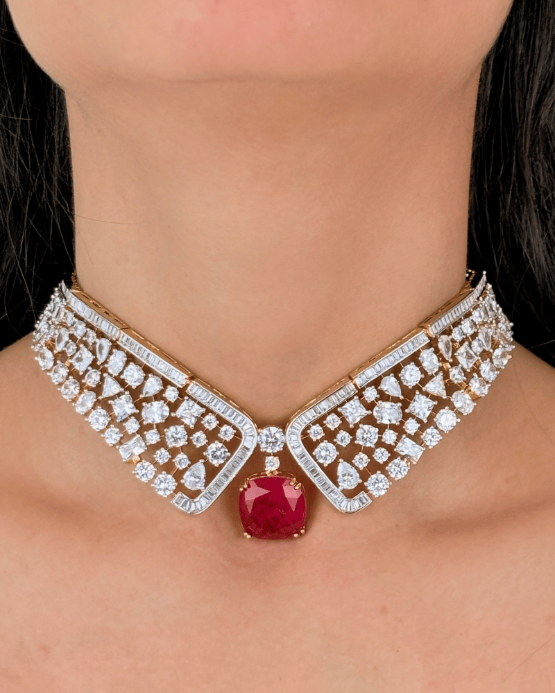 Regent Ruby Diamond Choker