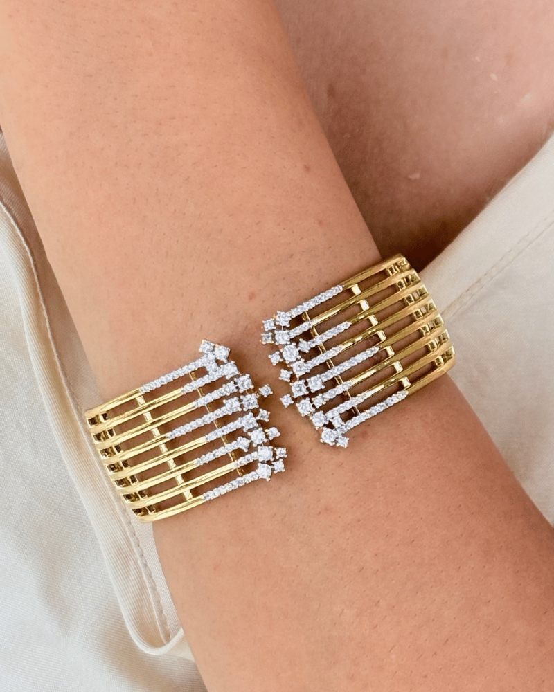 Linea Diamond Cuff | Openable