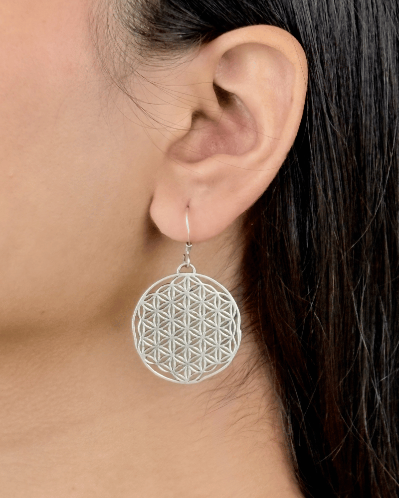 Sacred Geometry Earrings | 92.5 Silver Jewellery