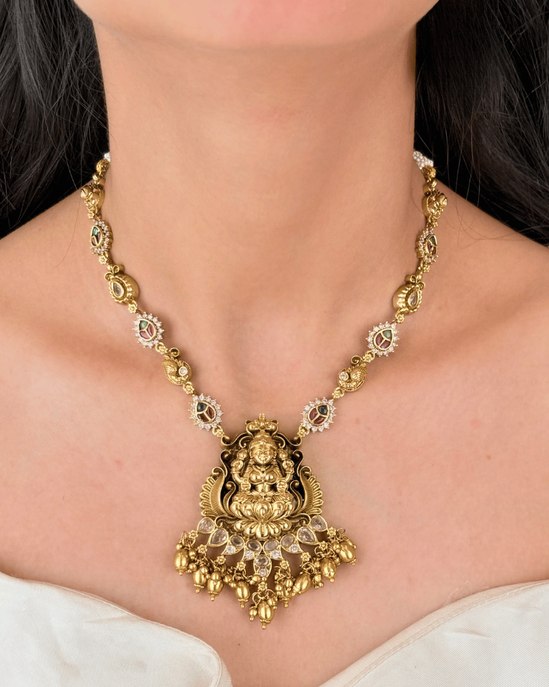 Golden Laxmi Necklace