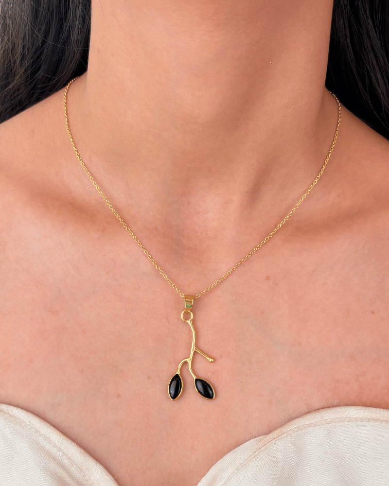 Duovine Pendant Set | With Chain | 92.5 Silver Jewellery