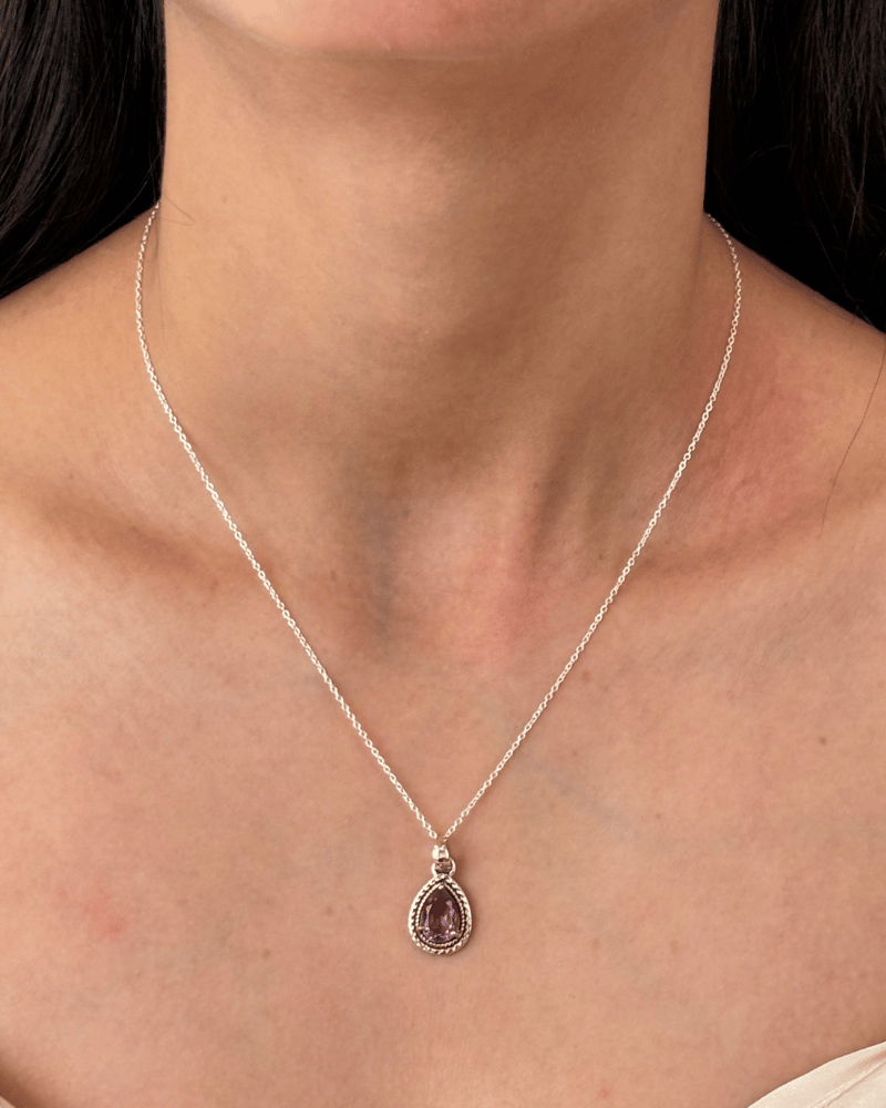 Violeth Pendant Set | With Chain | 92.5 Silver Jewellery