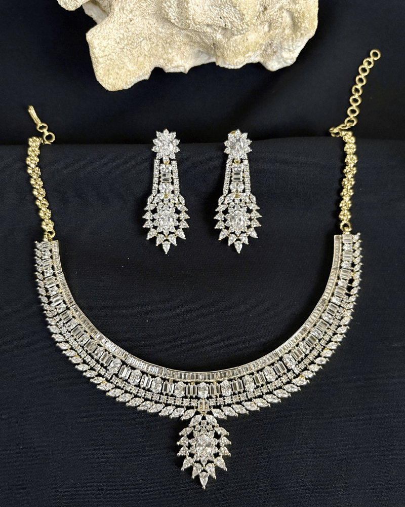 Velmira Crystal Drop Diamond Necklace