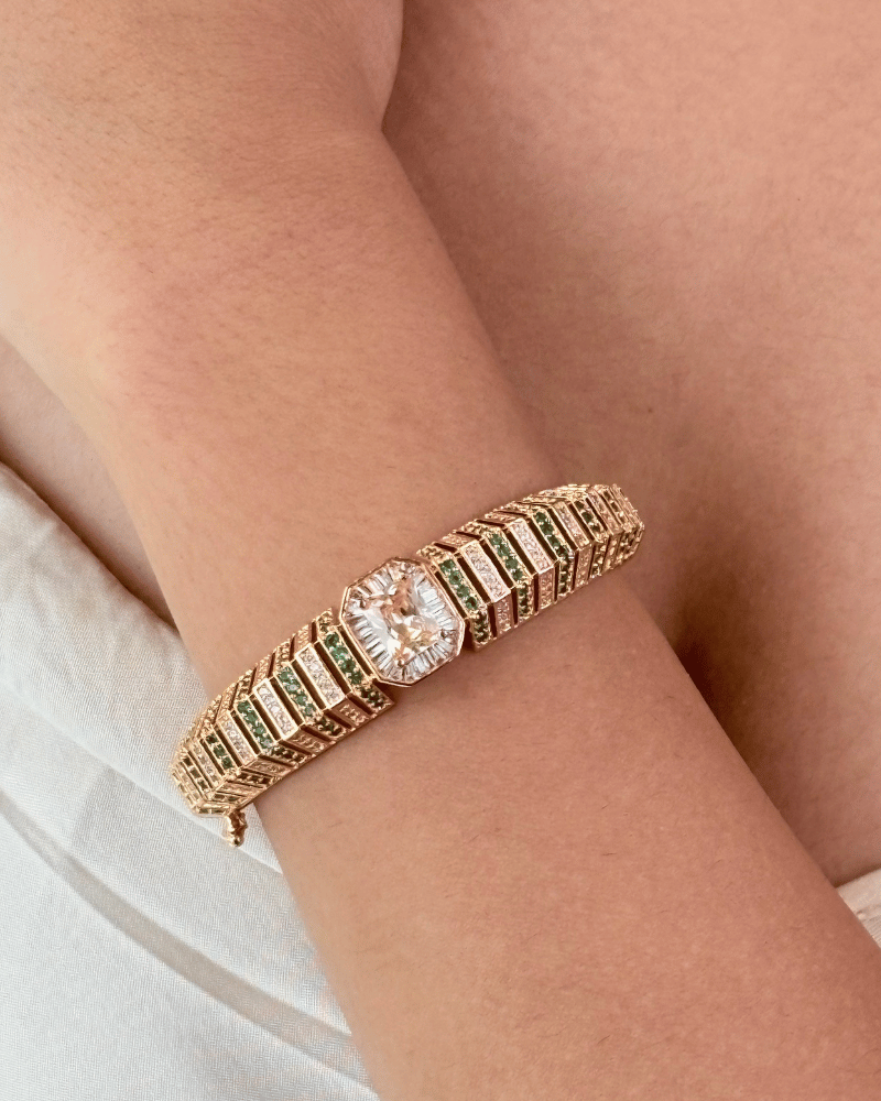 Emerald Veda Diamond Bracelet | Openable