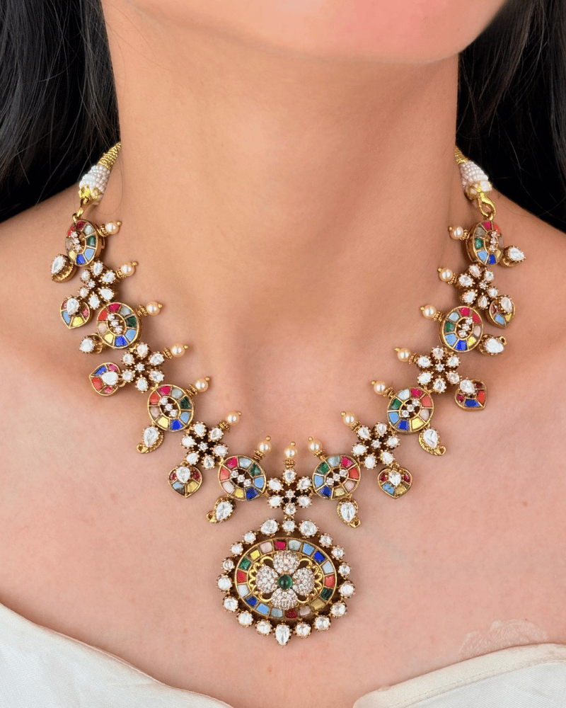 Rangrez Victorian Polki Necklace