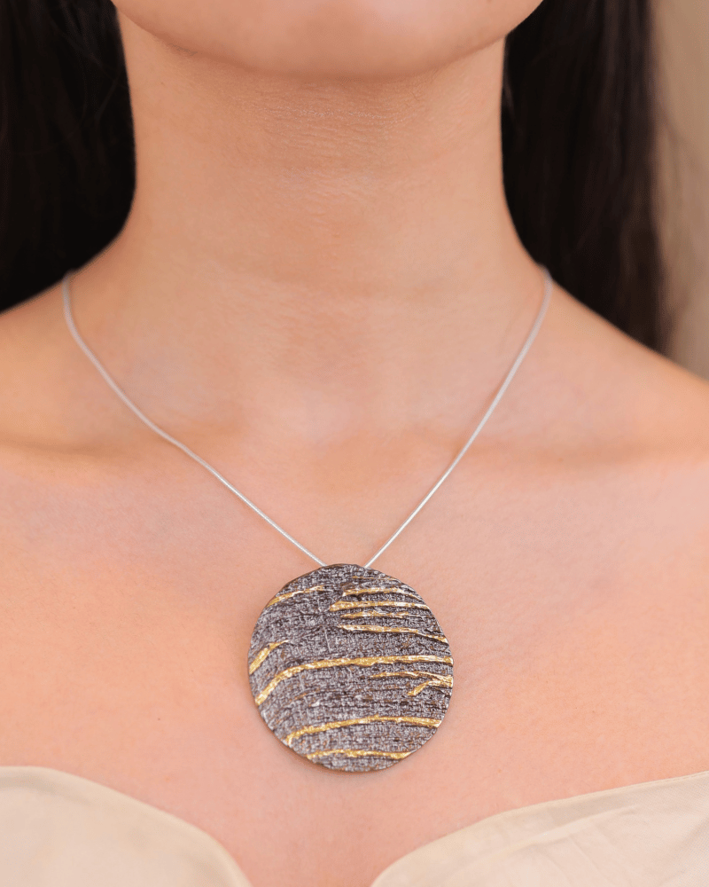 The Artisan Moon Pendant | Without Chain | 92.5 Silver Jewellery