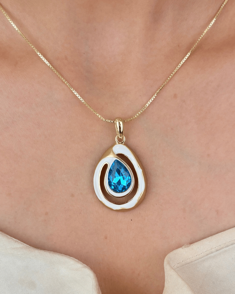 Aqua Regina Pendant Set | With Chain