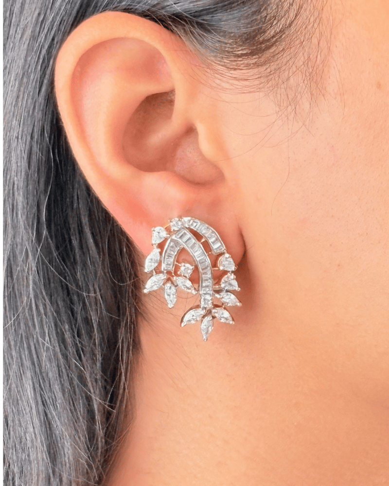 Simran Diamond Pendant Set | Without Chain | Screw Back