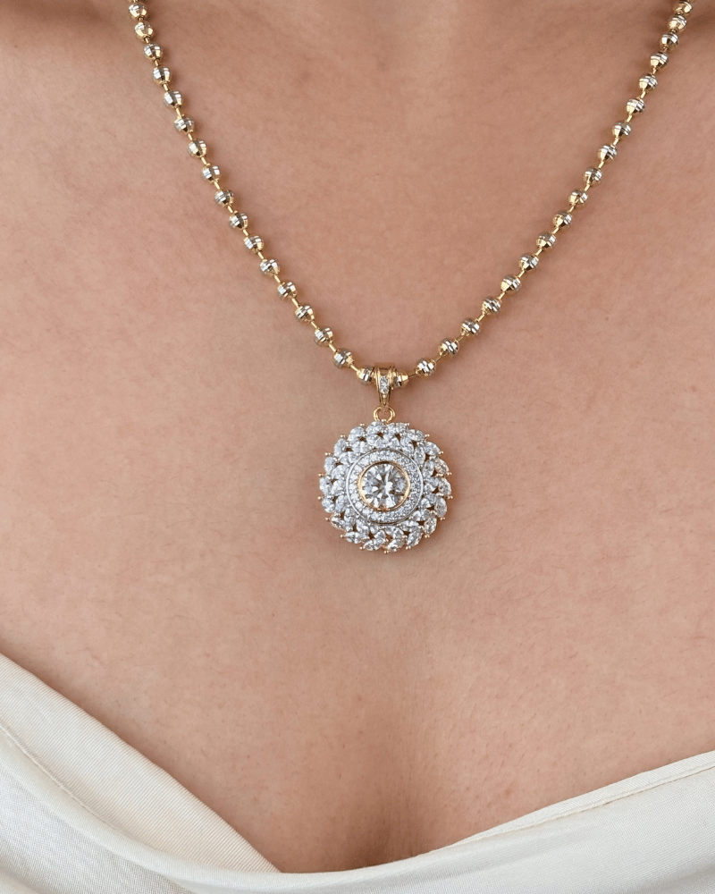 Radiance Diamond Pendant Set | Without Chain