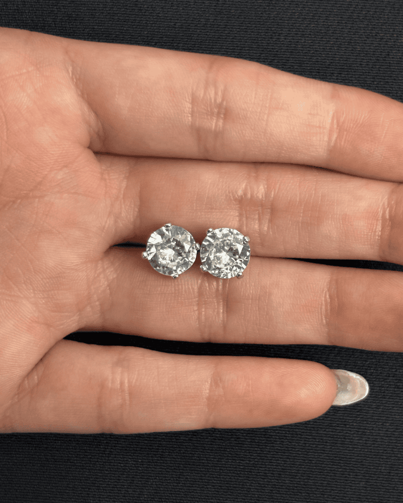 3 Carat Solitaire Pendant Set With Chain | Rhodium Plating